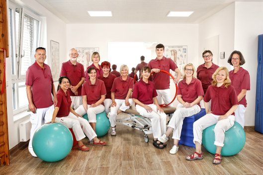 Das Team der Physiotherapie, Paracelsus-Klinik Marl