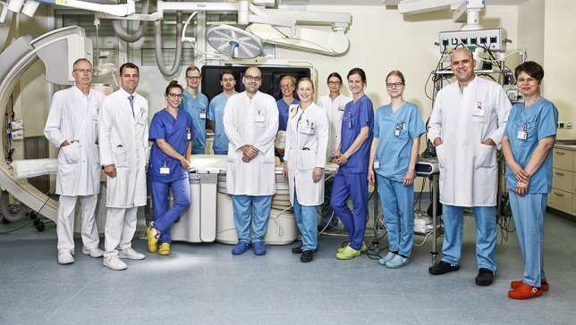 Das Team im Herzkatheterlabor des Klinikums Vest